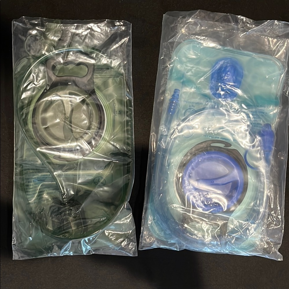 Hydration Bladder Pack Set - Green and Blue